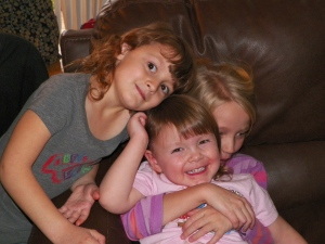 cute giggly cousins- Livvi, Miranda, and Lydia